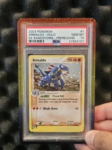 Pokemon Armaldo Ex Sandstorm Prerelease Holo PSA 10 Gem Mint - Pop 16