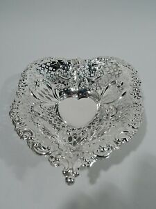 Gorham Bowl - 965 - Valentine&#039;s Day Heart Dish - American Sterling Silver - 1948