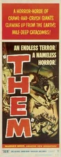 THEM! Movie POSTER 14x36 Insert James Whitmore Edmund Gwenn Fess Parker James
