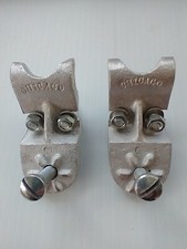 1970's Chicago Roller Skate Company Toe Stop Brackets. Includes two