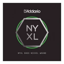 D'Addario NYXLB085, NYXL Nickel Wound Bass Guitar Single String .085 NEW