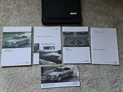 AUDI A4 / S4 OWNERS HANDBOOK MANUAL 2012-2016 + EMPTY SERVICE BOOK | eBay