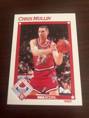 1991 NBA Hoops Chris Mullin All Star #268 Golden State Warriors St