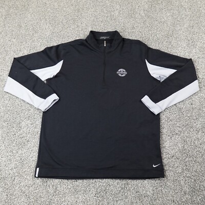 Nike Sweatshirt Mens XL Black Swoosh PGA National Golf Tour