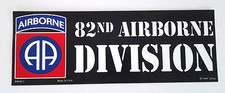 82ND AIRBORNE DIVISION 9-3/4" US ARMY Military Bumper Sticker BM0015 EE