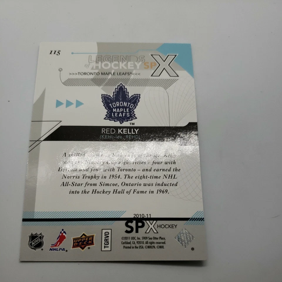 2010-11 SPx Legends of Hockey Red Kelly /999 - #115 - Image 4 of 4