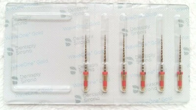 DENTSPLY Waveone Gold Wave One Gold Primary 25mm Endodontic File Root Canal 6pcs
