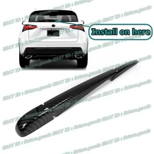 Carbon Fiber Rear Trunk Tail Wiper Covers Trim For Lexus NX200t NX300 NX300h