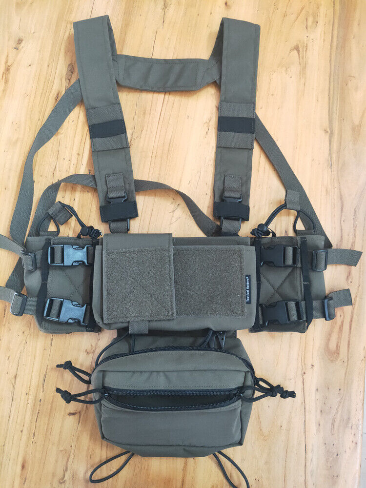 Tactical High-end Version SS Micro Fight Chassis MK4 Chest Rig Set Rangers  green