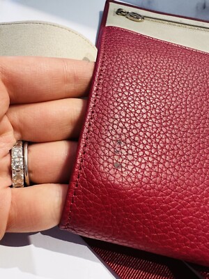 Cartier Paris Red Leather Travel Jewelry Roll Case | eBay