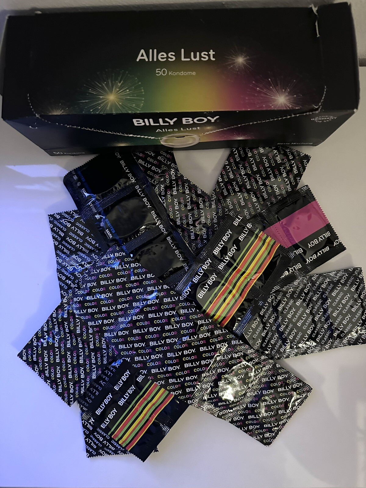Billy Boy Kondome, Gummi, Mix-Sortiment, 45 Stück Alles Lust