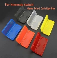 For Nintendo Switch Game Card Cartridges - 4in1 Case Holder Storage Box Portable