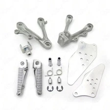 Front Rider Foot Rest Pegs Brackets For 09-11 10 Kawasaki ZX-6R