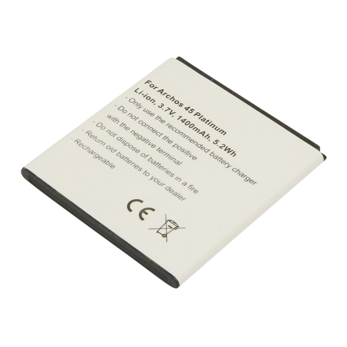 Batterie Archos 45 Platinum Avizar Li-Ion de 1400mAh 3.7V pour smartphone
