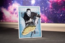 Ron Stewart Toronto Maple Leafs Vintage Signature Cut Card - Autographed