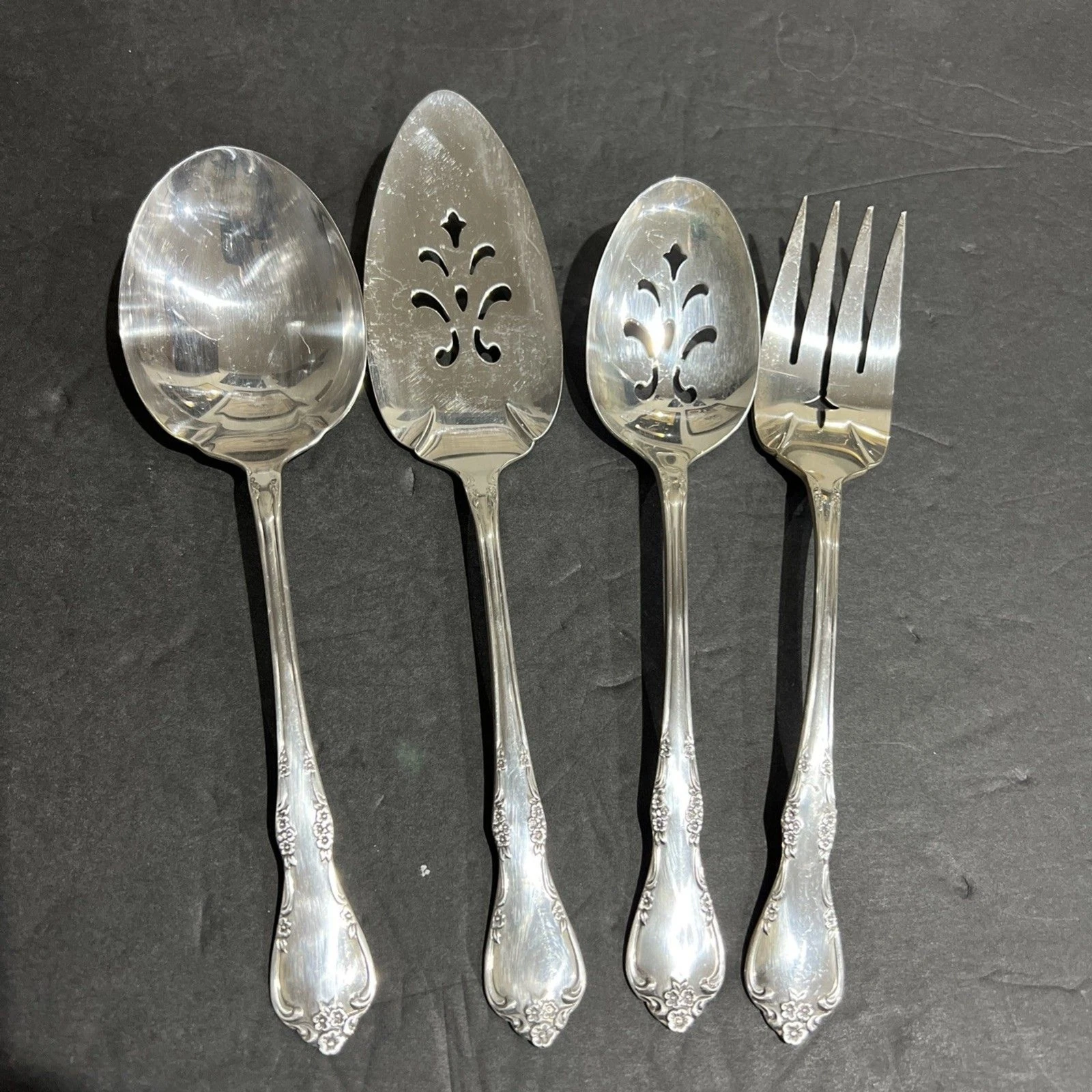 Oneida Community FREDERICKSBURG Serving Set Of 4 Silver Plate