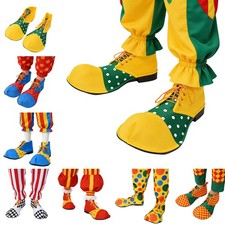 1Pair Adults Funny Clown Shoes for Halloween Cosplay Carnivals Masquerade Party