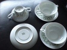 Rosenthal studio-linie  Lotus Jade grün Suppentasse und Untertasse 2 Teile Tasse