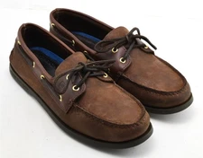 Mens Sperry Top Sider Leather Boat Shoes Size 13 M Dark Brown Casual Loafer