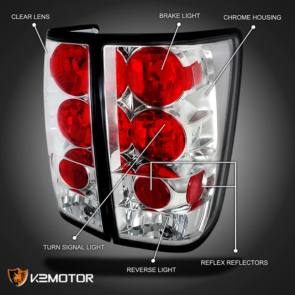 Fits 2004-2015 Titan Tail Lights Rear Brake Signal Lamps Left+Right Pair 04-15 Foto 3 de 4