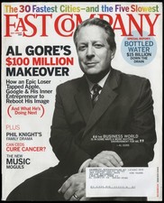 JUL/AUG 2007 FAST COMPANY MAGAZINE, AL GORE, PININFARINA MASERATI, PHIL KNIGHT