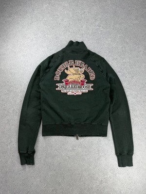 DSQUARED2 Double Headed Canadian Moose Zip Sweatshirt Jacket