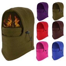 Thermal Fleece Balaclava Ski Hat Baclava Neck Warmer Winter Warm Full Face Mask