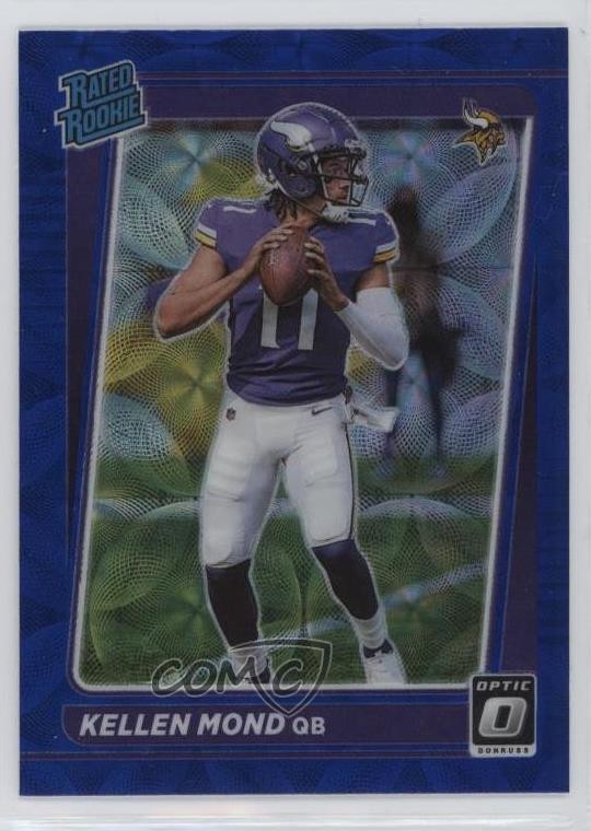 2021 Panini Donruss Optic Rated Rookie Blue Scope Prizm Kellen Mond #221 0h3t