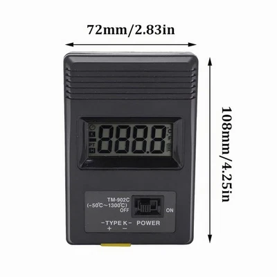 Thermomètre numérique LCD sonde température type K haute précision portable - Photo 1/4