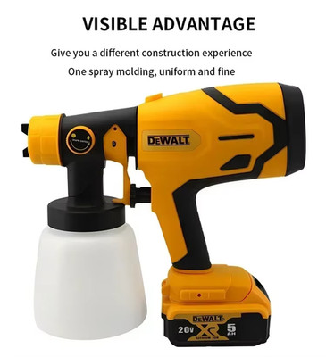 DEWALT Elektrische Lackierspritzpistole 800ML Akku Farbsprühgerät Elektrischer Lack.