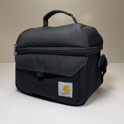 Carhartt 12 Can Two Compartment Lunch Cooler C10546 Insulated Black Bag New