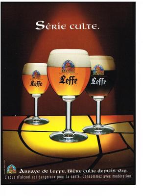 REKLAME WERBUNG 2003 LEFFE Bier Serie KULT