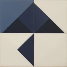 Medium Abstract Painting 2x2 ft. Post-Modernism Geometric Demrin OOAK NEW