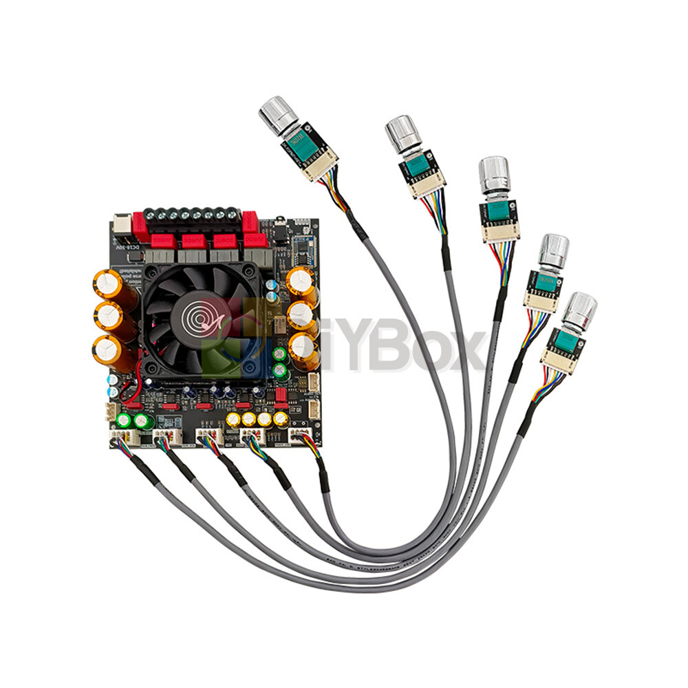 ZK-APTX3 2x300W+600W Bluetooth Amplifier Board 2.1Channel Audio
