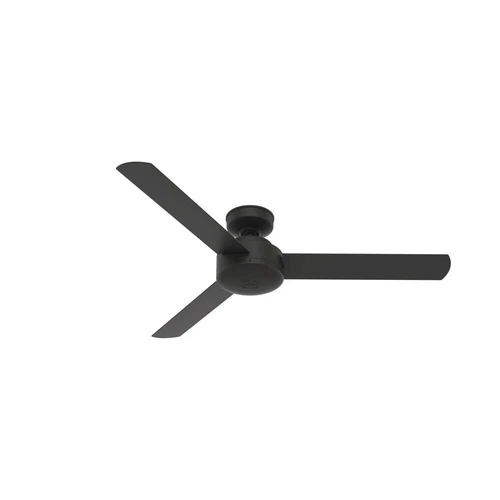 52" Matte Black Indoor Modern Ceiling Fan High Speed Cooling Reversible Motor - Picture 1 of 8