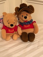 Cowboy Pooh 8" Disney Store Mini Bean Bag. Winnie the Pooh 8  Bean Bag With Tag
