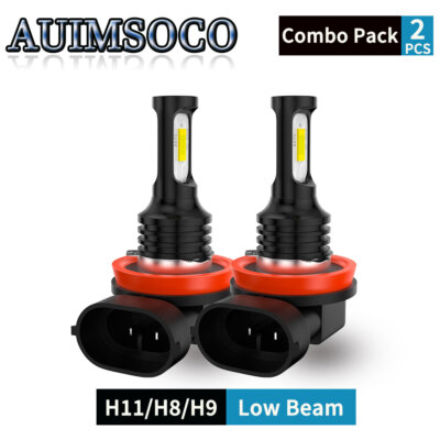 H11 LED Headlight Kit Low Beam Bulbs Super Bright 12000LM High Power Lamp 10000K