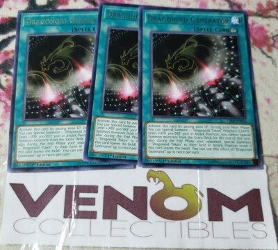 3x (M/NM) - Dragonoid Generator - CIBR-EN054 - Rare - 1st Edition YuGiOh
