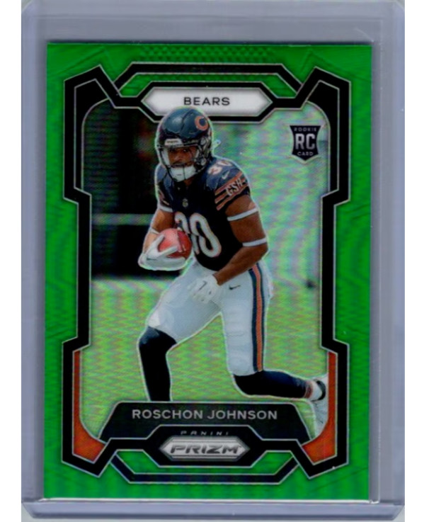 Roschon Johnson 2023 Prizm Green Base Rookie Card #314 - Bears