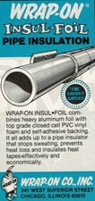 1978 Vintage Print Ad Wrap-On Insul-foil Pipe Insulation The Energy Savers