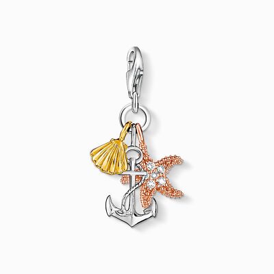 THOMAS SABO Charm Anhänger Sommer Strand Sterlingsilber vergoldet 0919-425-14