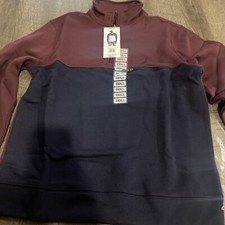 Nautica Men's Mock Neck Knit Active Quarter Zip Pullover Sweater SMALL