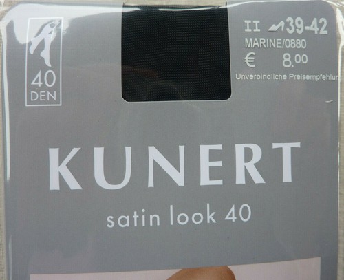 Bas genoux femme KUNERT LOOK SATIN 40den semi opaques brillants 35-38 39-42 - Photo 3/5