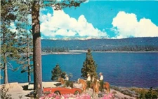 Big Bear California Corvette Horseback Spectacular View Western Postcard 13293