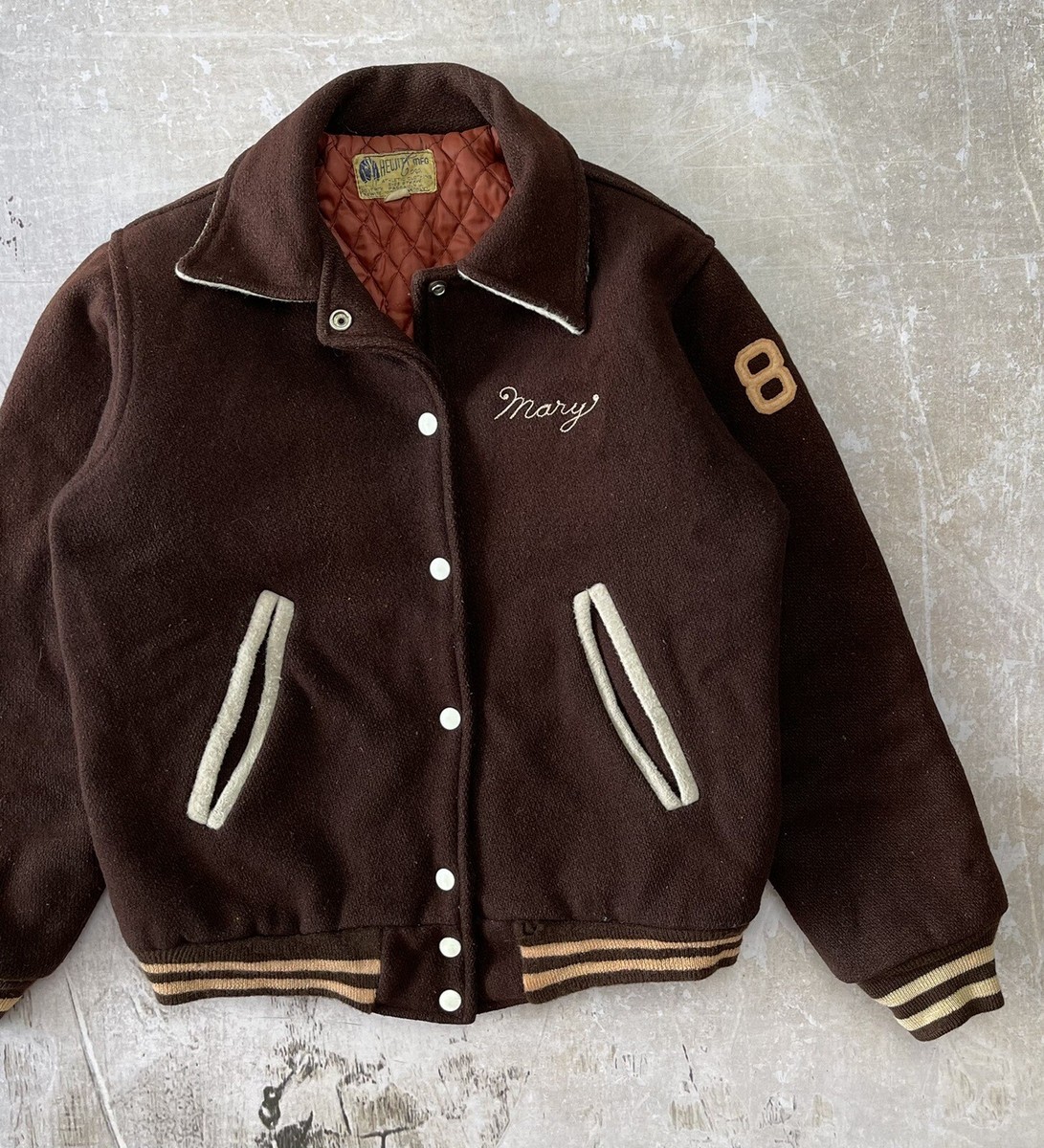 ビンテージ60sバーシティジャケット Vintage 60s Letterman Jacket Hewitt MFG Corp Color Guard Burgundy