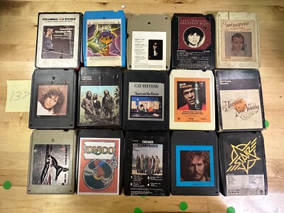 15@  8 track tapes  Cat Stevens, Neil Young, Steely Dan & More !!!
