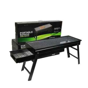 Large Folding Portable Charcoal BBQ Grill Outdoor Camping Picnic Barbecue Oven