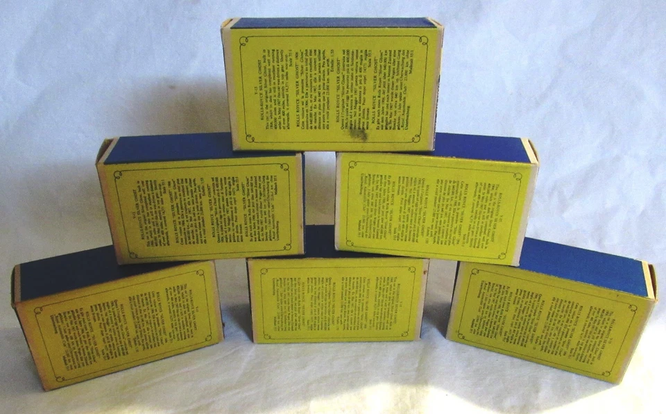SIX Y-15 MATCHBOX MODELS OF YESTERYEAR ROLLS ROYCE SILVER GHOST IN BOXES - Image 3 of 4