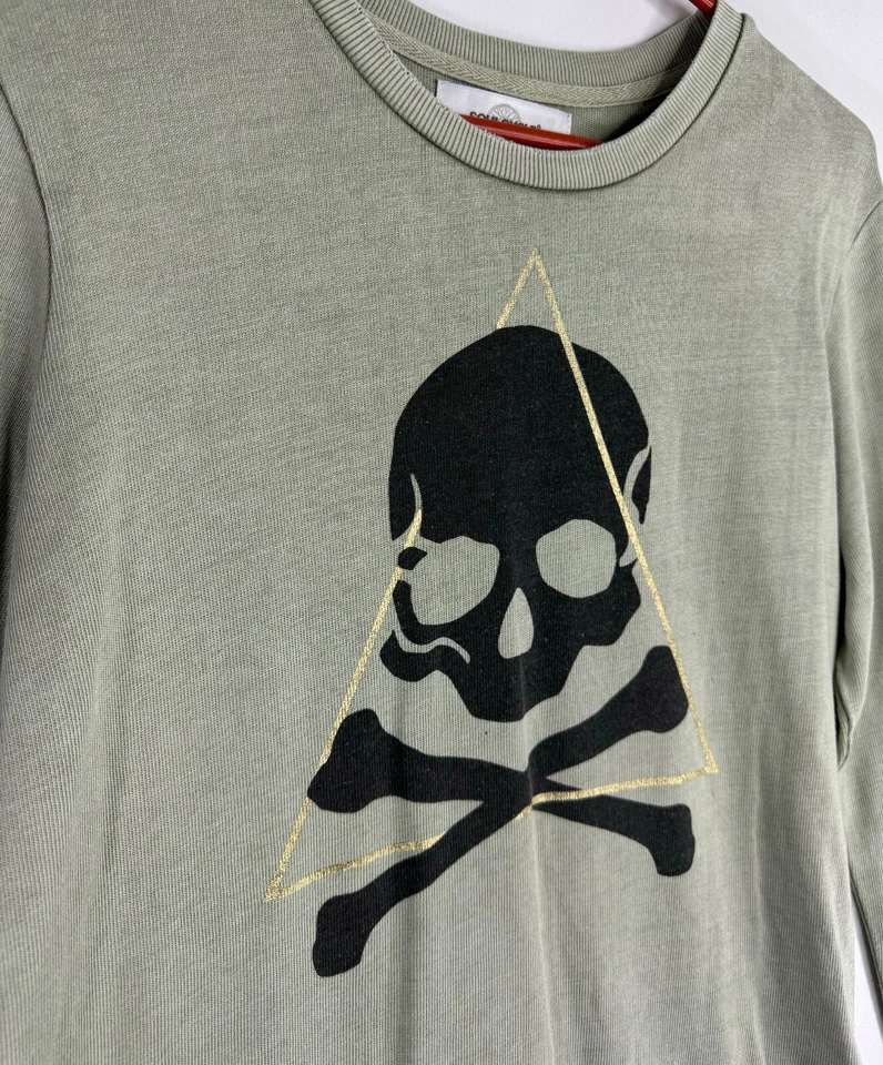 Sudadera Soul Cycle Calavera Para Mujer Manga Larga Atlética Verde Talla XS Foto 2 de 4