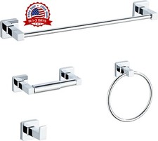 Juego de accesorios para ba o Juego de 4 accesorios para toallero de ba o NEW US